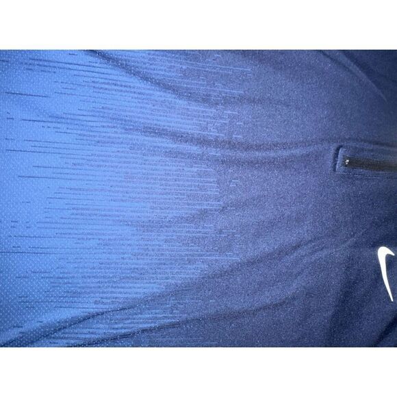 NWT $120 Nike Golf XXL 2XL Basic Graphic Print Jacket Pullover Zip Blue Navy - Picture 3 of 5